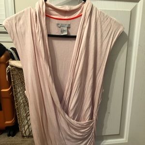 H&M light pink blouse